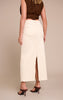 Shape Ecru Stretch Denim Maxi Collumn Skirt