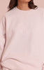 Baby Pink PLT Embossed Crew Neck Sweatshirt