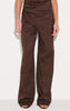 Chocolate Woven Wide Leg Pants Tailored