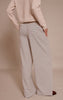 Chocolate Stripe Heavy Cotton Wide Leg Pants