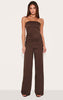 Chocolate Woven Wide Leg Pants Tailored