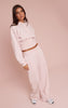 Baby Pink High Waist Straight Leg Sweatpants