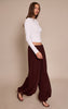 Chocolate Lightweight Chiffon Balloon Pants