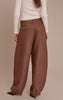 Chocolate Boucle Textured Balloon Pants