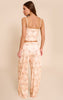 Beige Pumpkin Printed Cami and Wide Leg Pant PJ Set