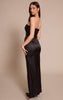 Black Sequin Asymmetric Maxi Dress
