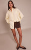Cream Tencel Oversized Shirt