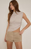 Beige Fur Hot Pants