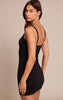 Black Soft Touch Jersey Strappy Bodycon Dress
