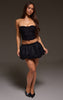 Black Slinky Knot Detail Bandeau Top