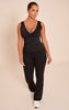 Shape Black Sculpt Longline Wrap Front Top