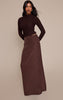 Brown Chiffon Maxi Skirt