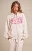 Cream Sports Club Cotton Fleece Full Zip Hoodie