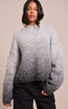 Tall Grey Ombre Crew Neck Knitted Sweater