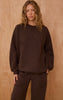 Chocolate PLT Embossed Crew Neck Sweatshirt