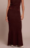 Brown Knitted Maxi Skirt