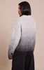 Tall Grey Ombre Crew Neck Knitted Sweater