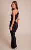 Black Slinky Cut Out Bodycon Maxi Dress