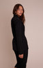 Black Cinch Hip Blazer