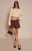 Dark Chocolate Lightweight Faux Suede Shorts