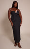 Plus Black Trim Detail Bandeau Bodycon Maxi Dress