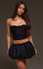 Black Slinky Knot Detail Bandeau Top