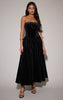 Black Velvet Bandeau Maxi Dress