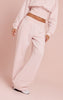 Baby Pink High Waist Straight Leg Sweatpants