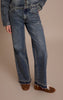 Vintage Released Hem Straight Leg Jeans