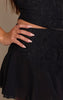 Black Lace Frill Mini Skirt
