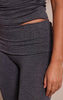 Tall Charcoal Seamless Marl Foldover Yoga Pant