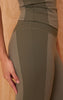 Olive Sculpt Rib Panel Leggings