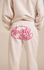 Cream Sports Club Cotton Fleece Straight Leg Sweatpants