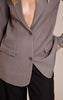 Grey Oversized Longline Blazer