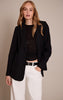 Black Longline Oversized Blazer