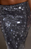 Black Sequin High Waisted Maxi Skirt