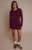 Dark Wine Compact Knit Skirt