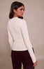Cream Soft Rib Crew Neck Long Sleeve Top
