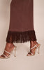 Chocolate Maxi Loop Knit Maxi Skirt