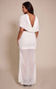 Shape White Mesh Cutout Maxi Dress