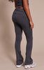 Tall Charcoal Seamless Marl Foldover Yoga Pant
