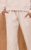 PLT Cream Interlock Cuff Sweatpants