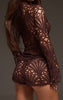 Dark Brown Floral Lace Hot Pant