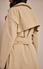 Tall Stone Tie Waist Trench Coat