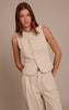 Sand Cord Tailored Vest