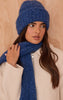 Cobalt Two Tone Bobble Knit Beanie