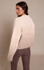 Beige Ombre Crew Neck Knitted Sweater