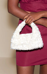 White Sequin Handbag