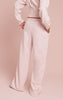 Baby Pink High Waist Straight Leg Sweatpants