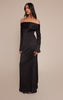 Black Bardot Long Sleeve Maxi Dress
